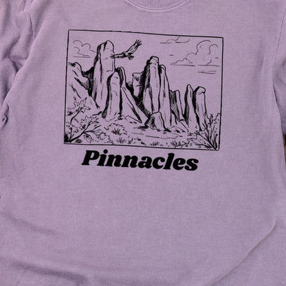 Pinnacles Line Drawing Premium Long Sleeve