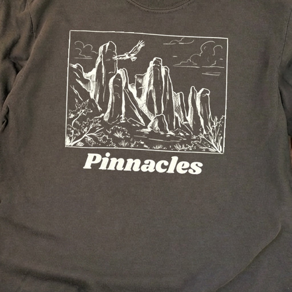 Pinnacles Line Drawing Premium Long Sleeve