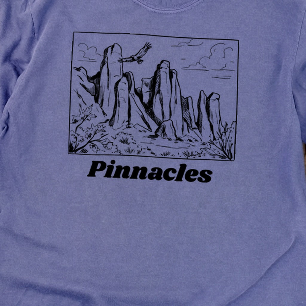 Pinnacles Line Drawing Premium Long Sleeve