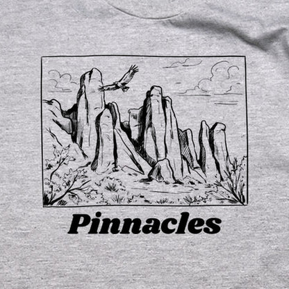 Pinnacles Line Drawing T-Shirt