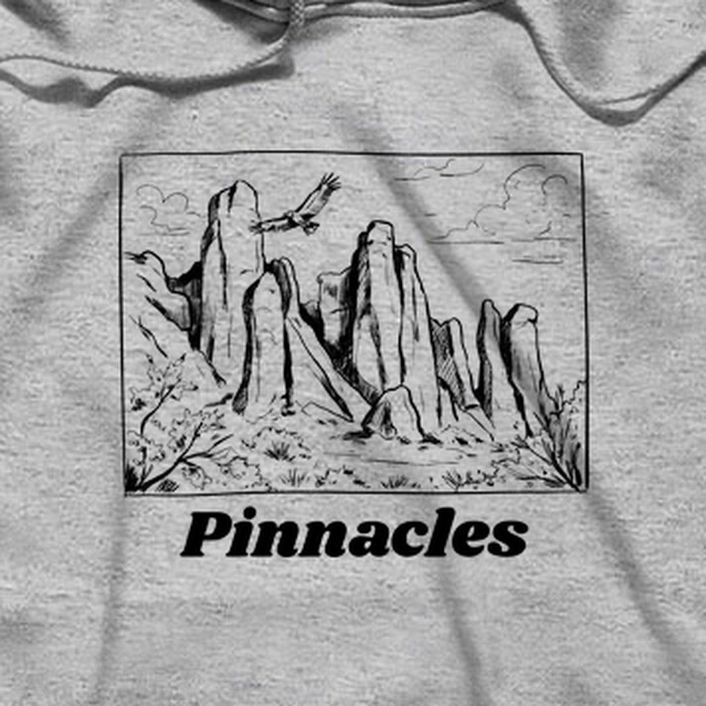 Pinnacles Line Drawing Hoodie