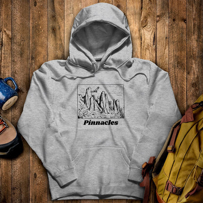 Pinnacles Line Drawing Hoodie