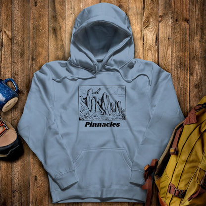 Pinnacles Line Drawing Hoodie