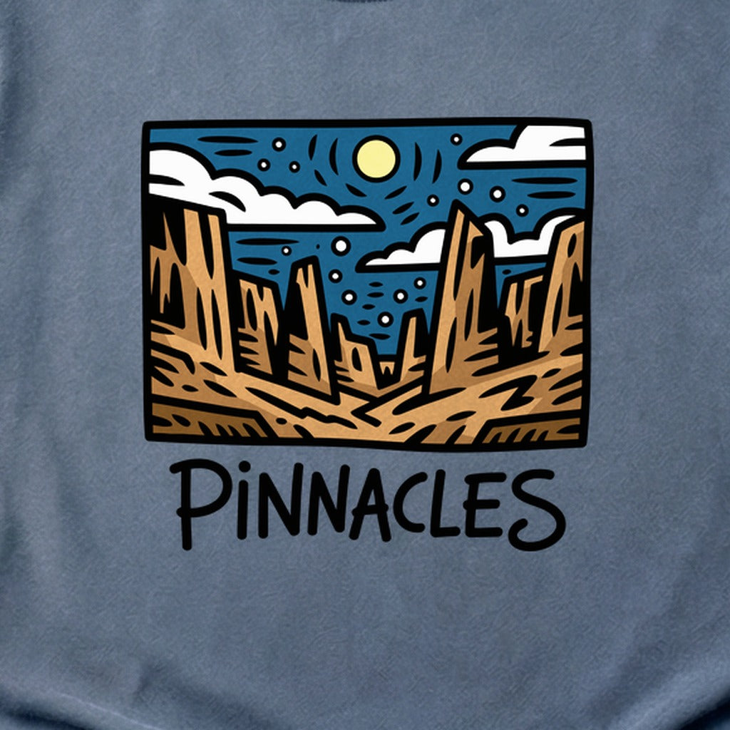 Pinnacles at Night Cotton T-Shirt