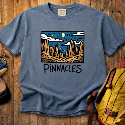 Pinnacles at Night Cotton T-Shirt