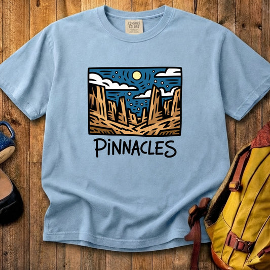 Pinnacles at Night Cotton T-Shirt