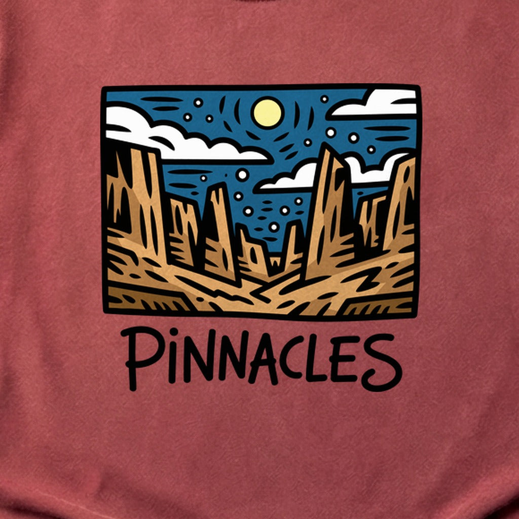 Pinnacles at Night Cotton T-Shirt