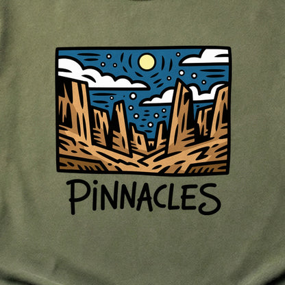 Pinnacles at Night Cotton T-Shirt