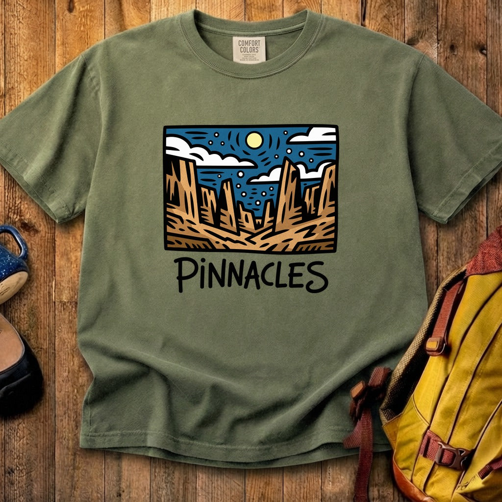 Pinnacles at Night Cotton T-Shirt