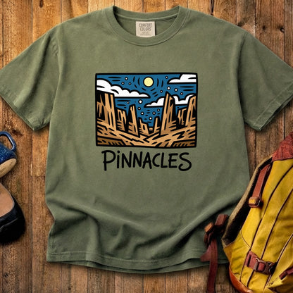 Pinnacles at Night Cotton T-Shirt