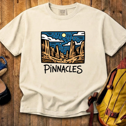 Pinnacles at Night Cotton T-Shirt