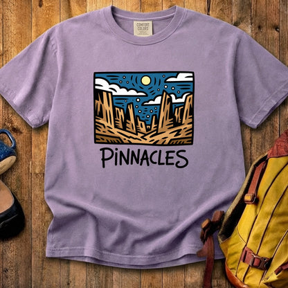 Pinnacles at Night Cotton T-Shirt