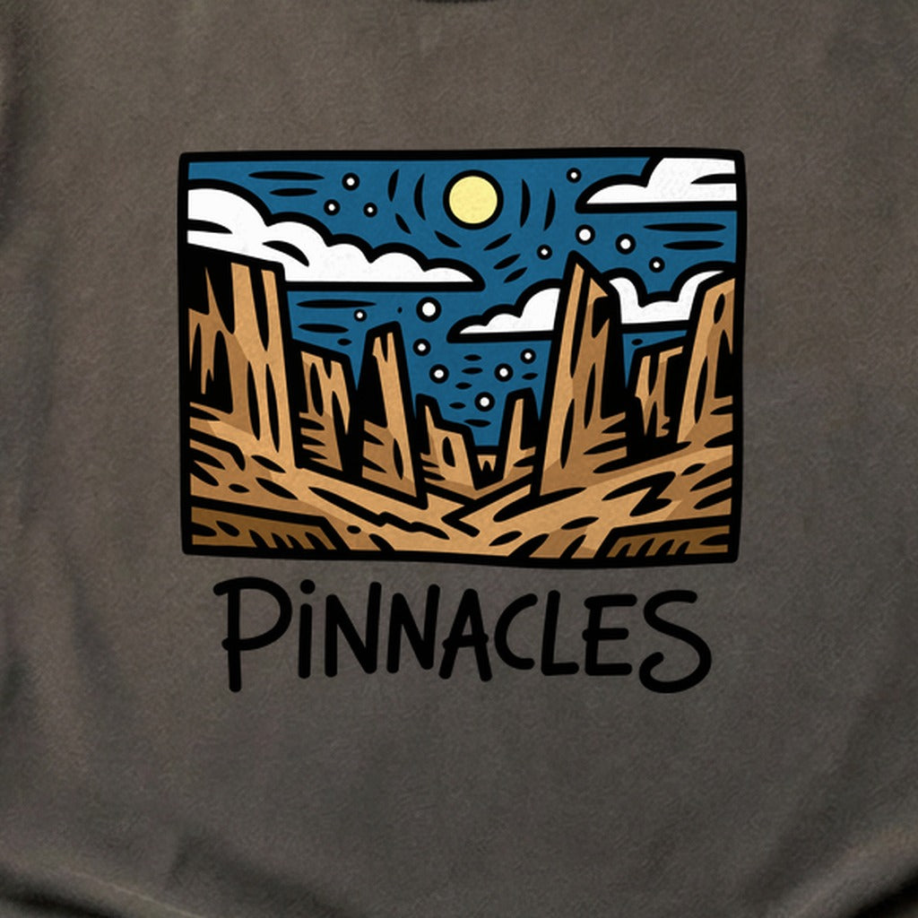 Pinnacles at Night Cotton T-Shirt