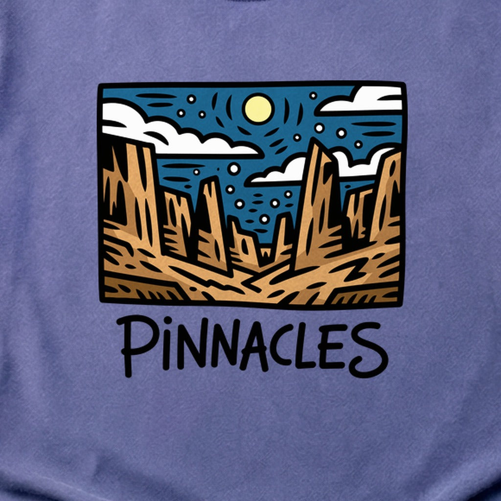 Pinnacles at Night Cotton T-Shirt