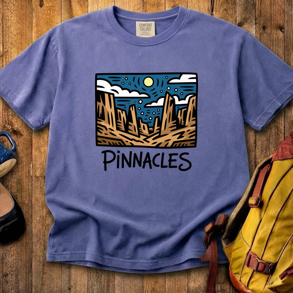 Pinnacles at Night Cotton T-Shirt