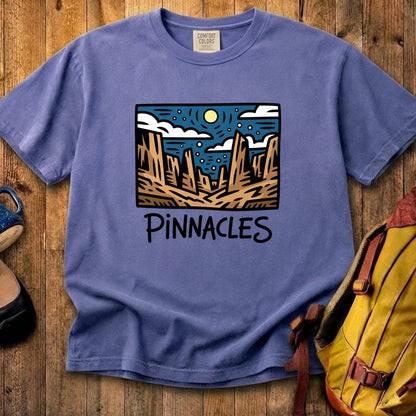 Pinnacles at Night Cotton T-Shirt