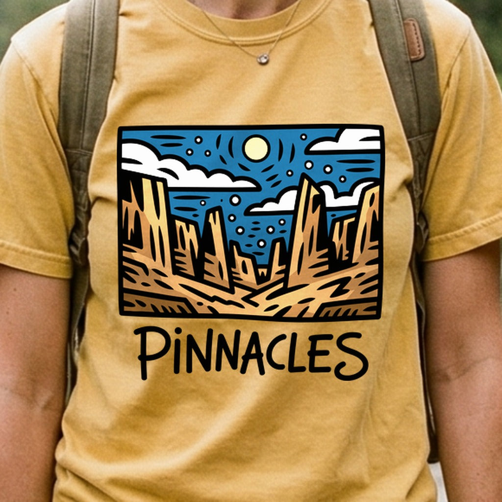 Pinnacles at Night Cotton T-Shirt