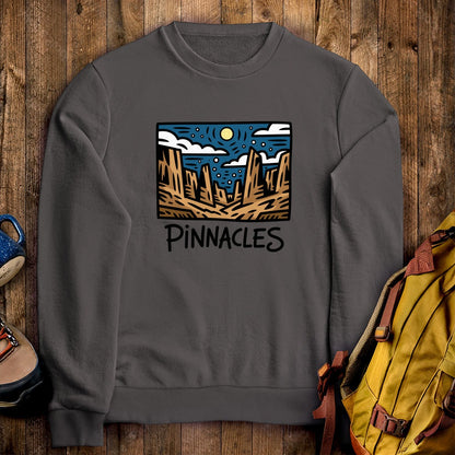 Pinnacles at Night Crewneck Sweatshirt