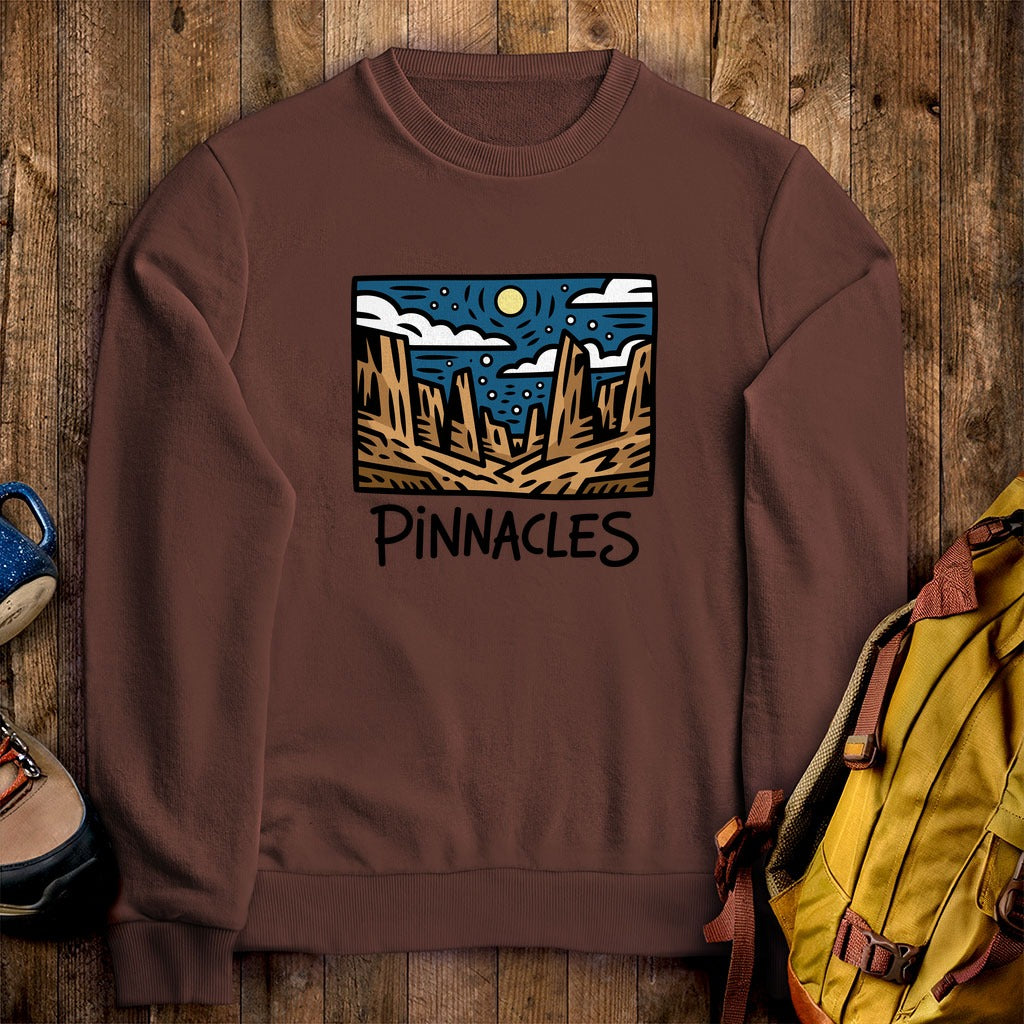Pinnacles at Night Crewneck Sweatshirt