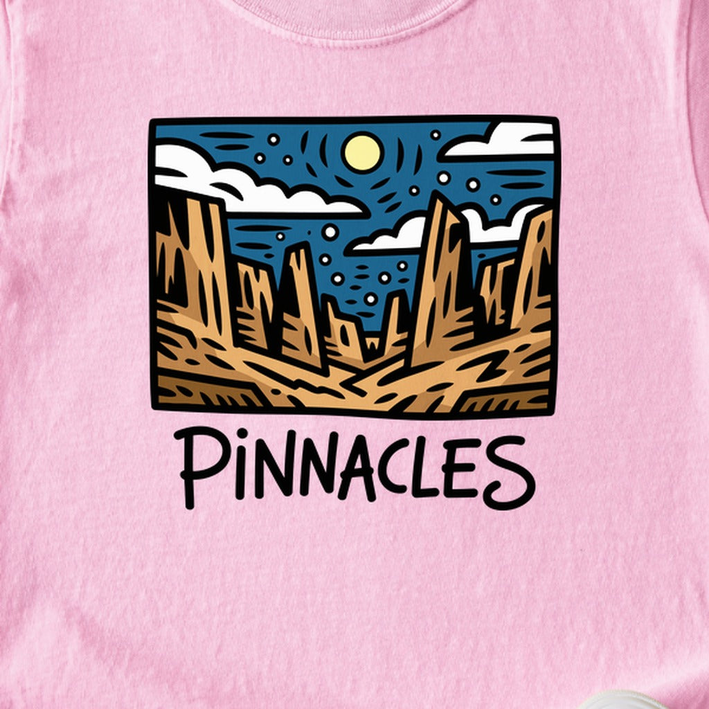 Pinnacles at Night Kids Cotton T-Shirt