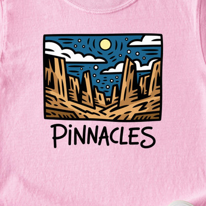 Pinnacles at Night Kids Cotton T-Shirt