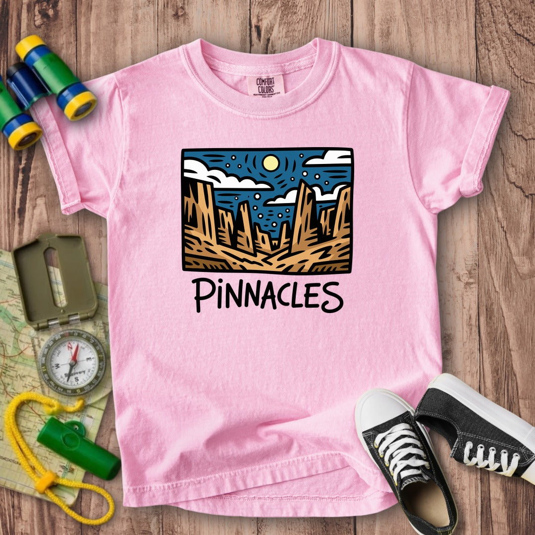 Pinnacles at Night Kids Cotton T-Shirt