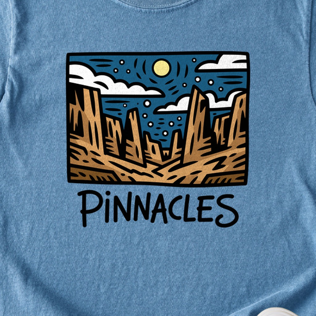 Pinnacles at Night Kids Cotton T-Shirt