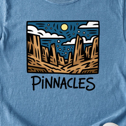 Pinnacles at Night Kids Cotton T-Shirt