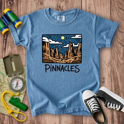 Pinnacles at Night Kids Cotton T-Shirt