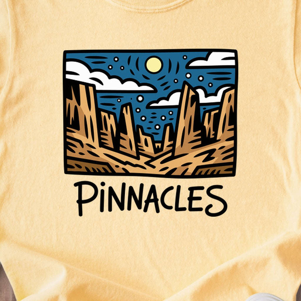 Pinnacles at Night Kids Cotton T-Shirt