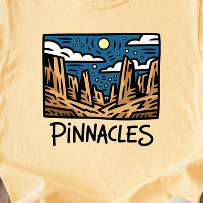 Pinnacles at Night Kids Cotton T-Shirt