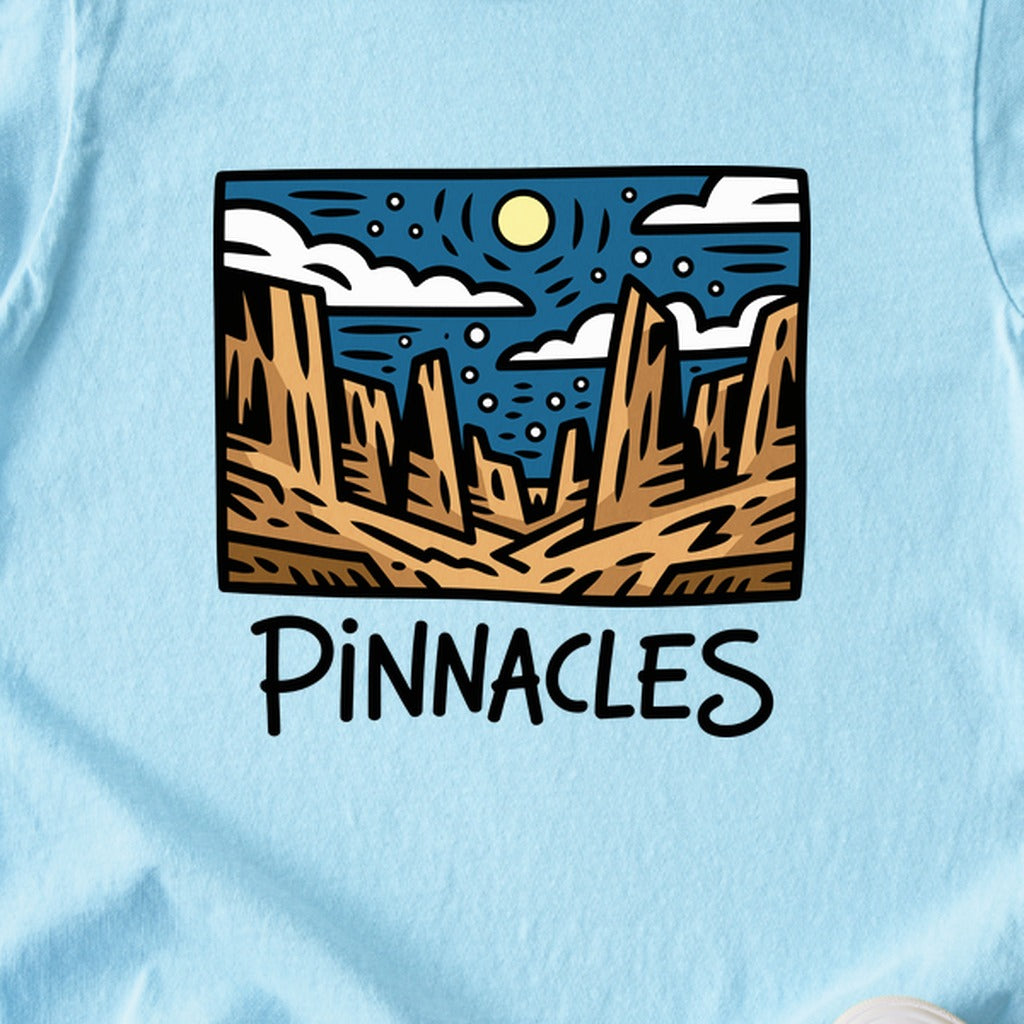Pinnacles at Night Kids Cotton T-Shirt
