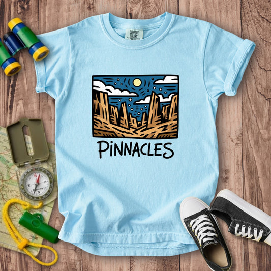 Pinnacles at Night Kids Cotton T-Shirt