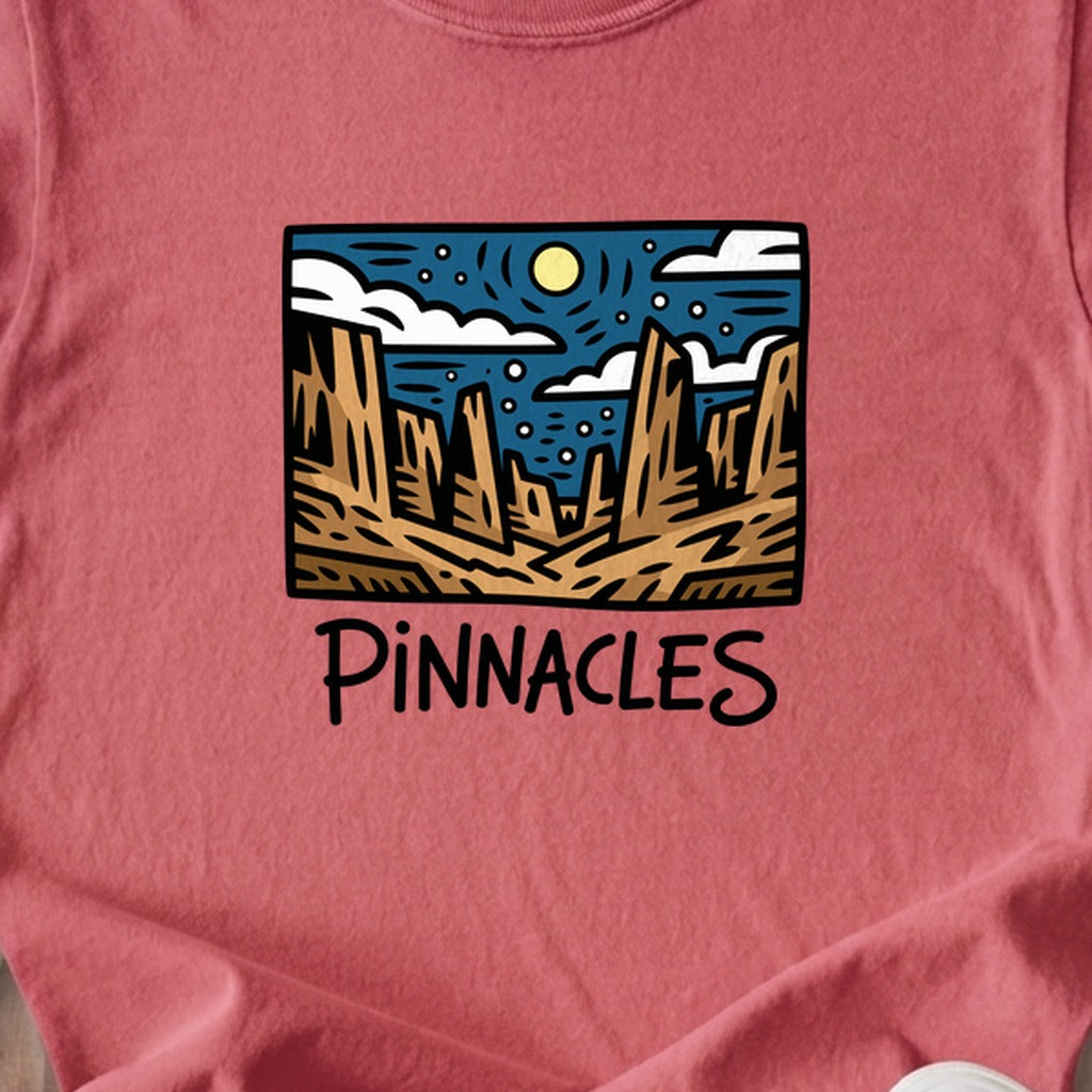 Pinnacles at Night Kids Cotton T-Shirt