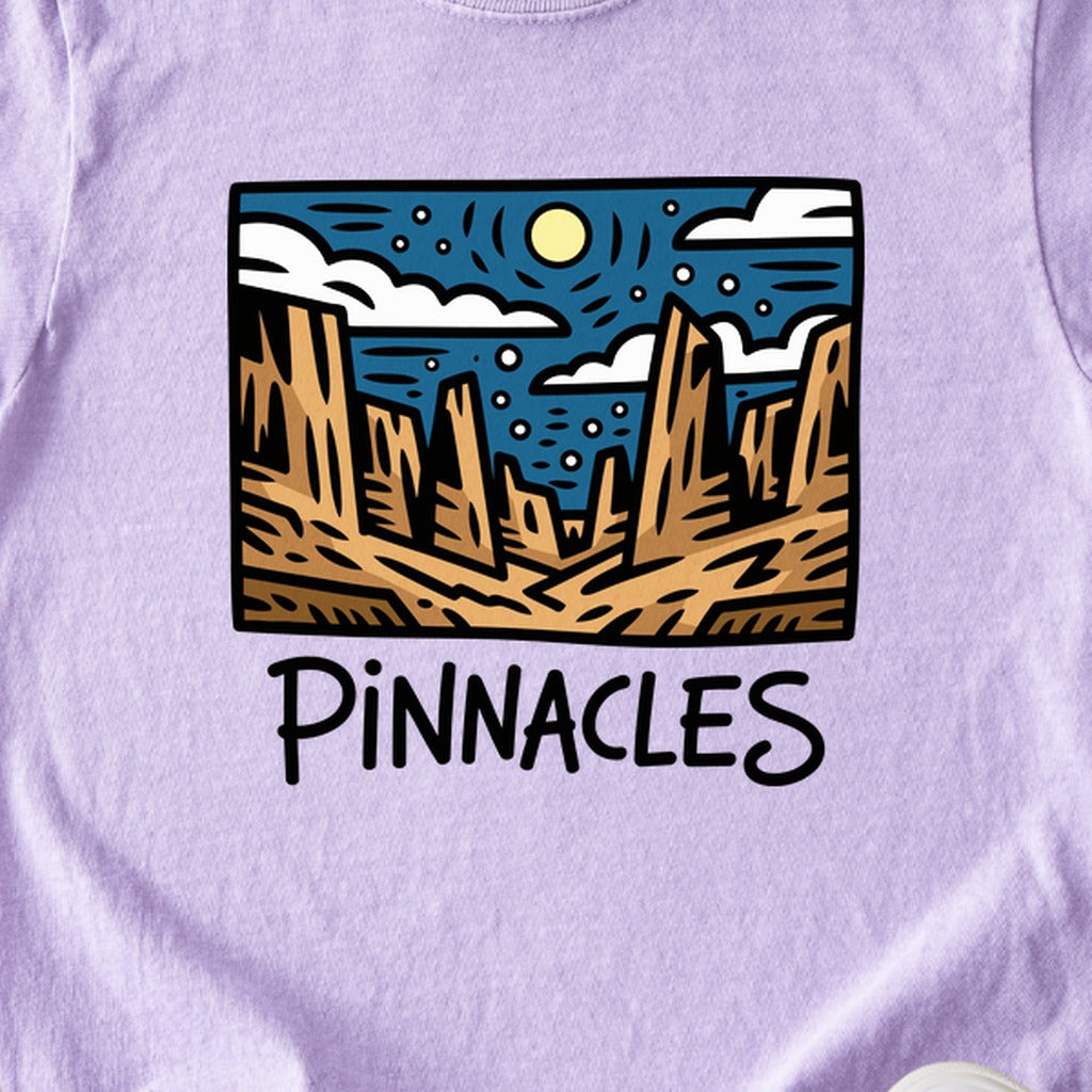 Pinnacles at Night Kids Cotton T-Shirt