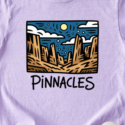 Pinnacles at Night Kids Cotton T-Shirt