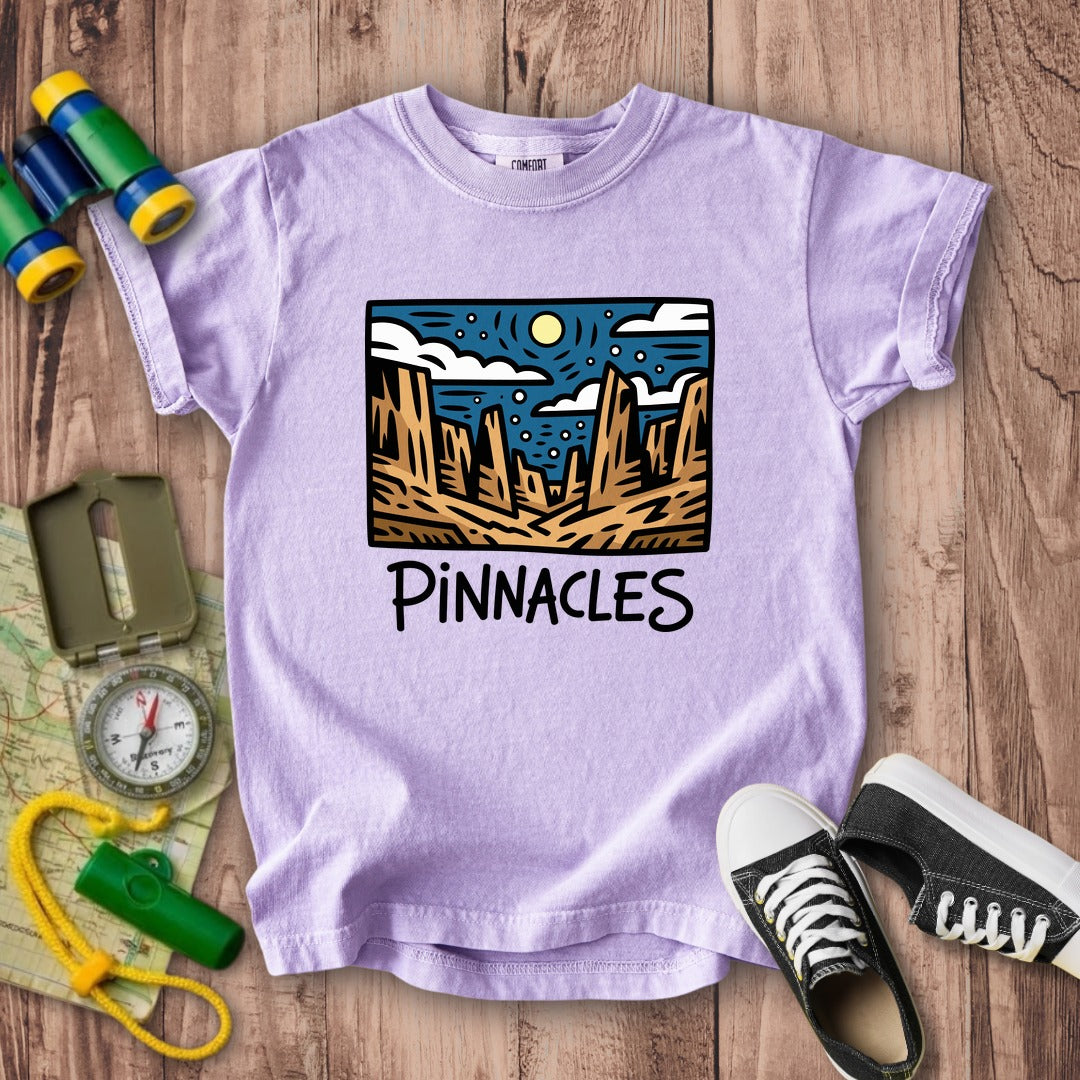 Pinnacles at Night Kids Cotton T-Shirt