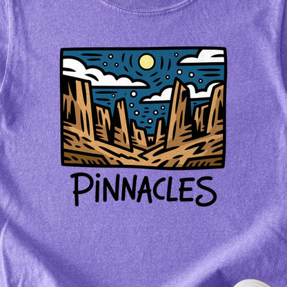 Pinnacles at Night Kids Cotton T-Shirt