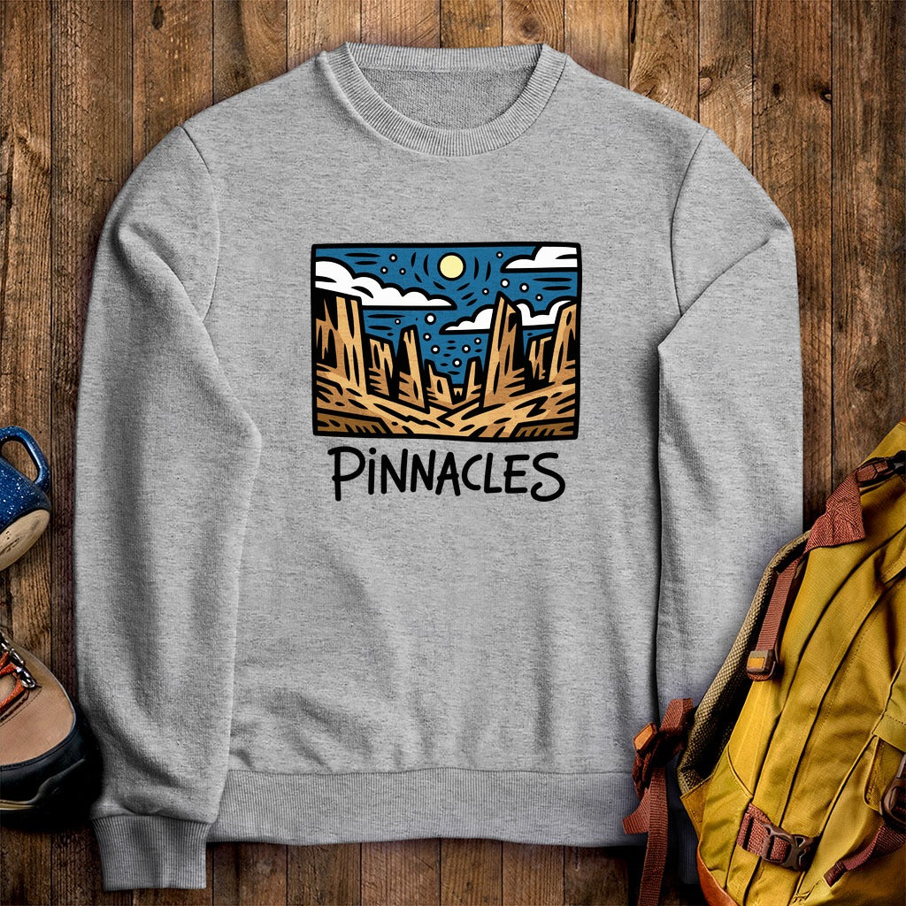 Pinnacles at Night Crewneck Sweatshirt