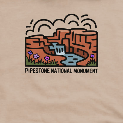 Pipestone National Monument Crewneck Sweatshirt Adventure and Outdoors Themed Sweatshirt