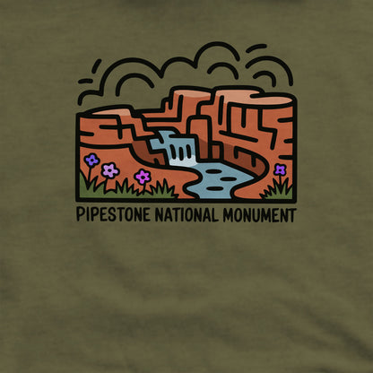 Pipestone National Monument Crewneck Sweatshirt Adventure and Outdoors Themed Sweatshirt