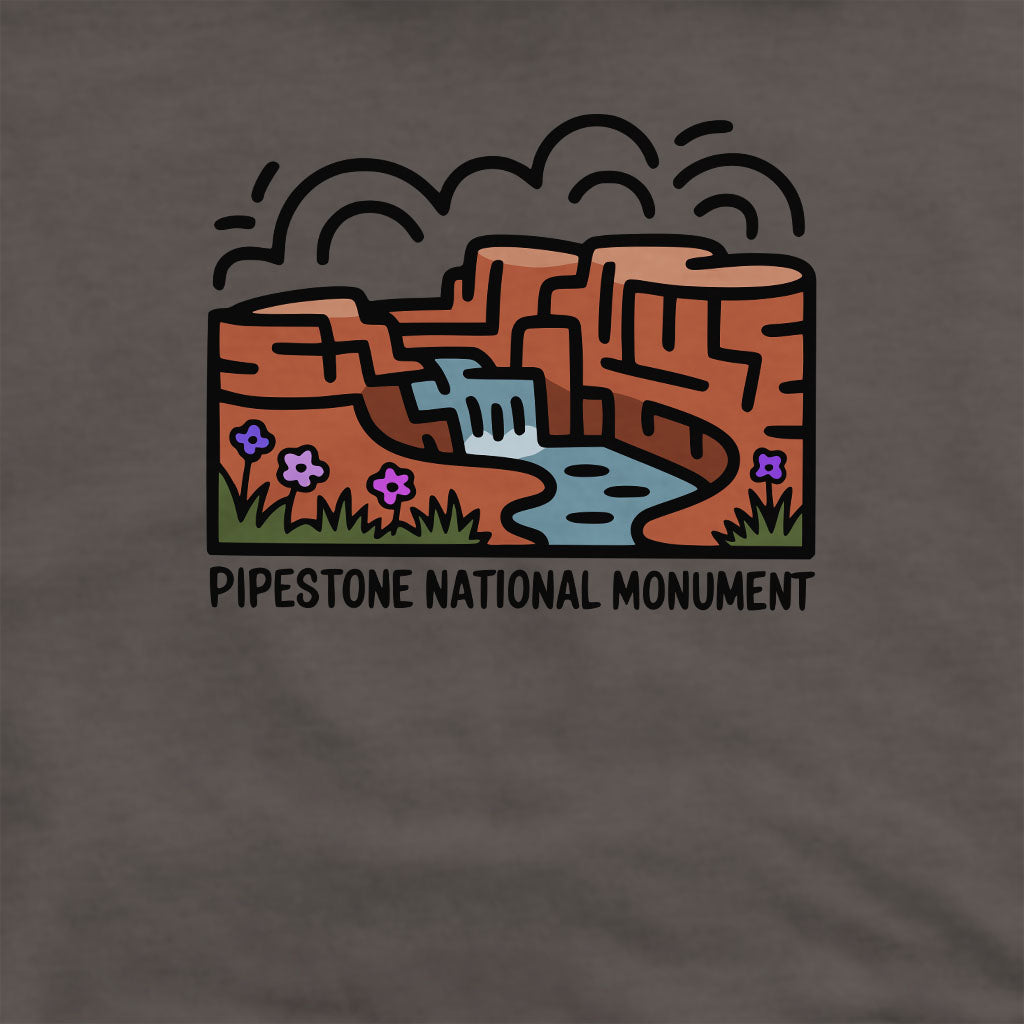 Pipestone National Monument Crewneck Sweatshirt Adventure and Outdoors Themed Sweatshirt