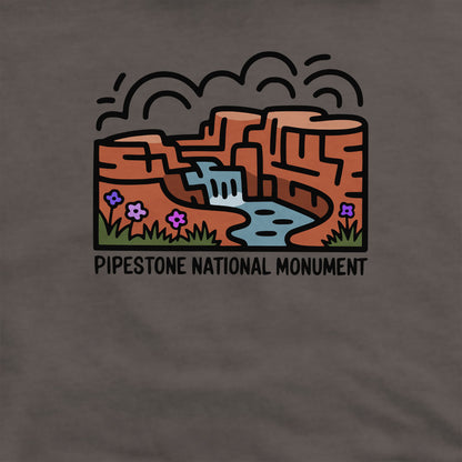 Pipestone National Monument Crewneck Sweatshirt Adventure and Outdoors Themed Sweatshirt
