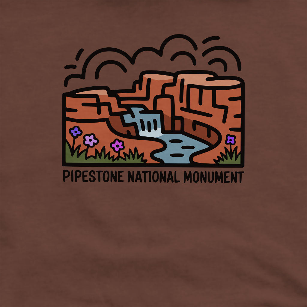 Pipestone National Monument Crewneck Sweatshirt Adventure and Outdoors Themed Sweatshirt