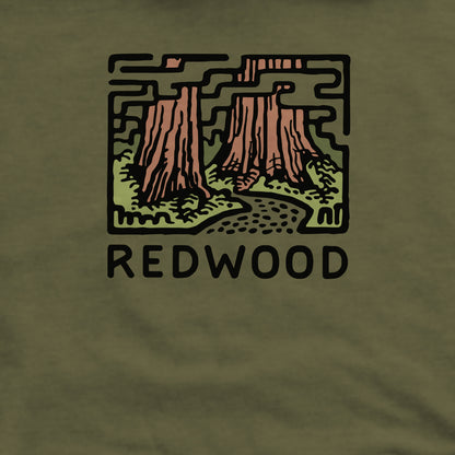 Redwood National Park Crewneck Sweatshirt Adventure and Outdoors Themed Sweatshirt