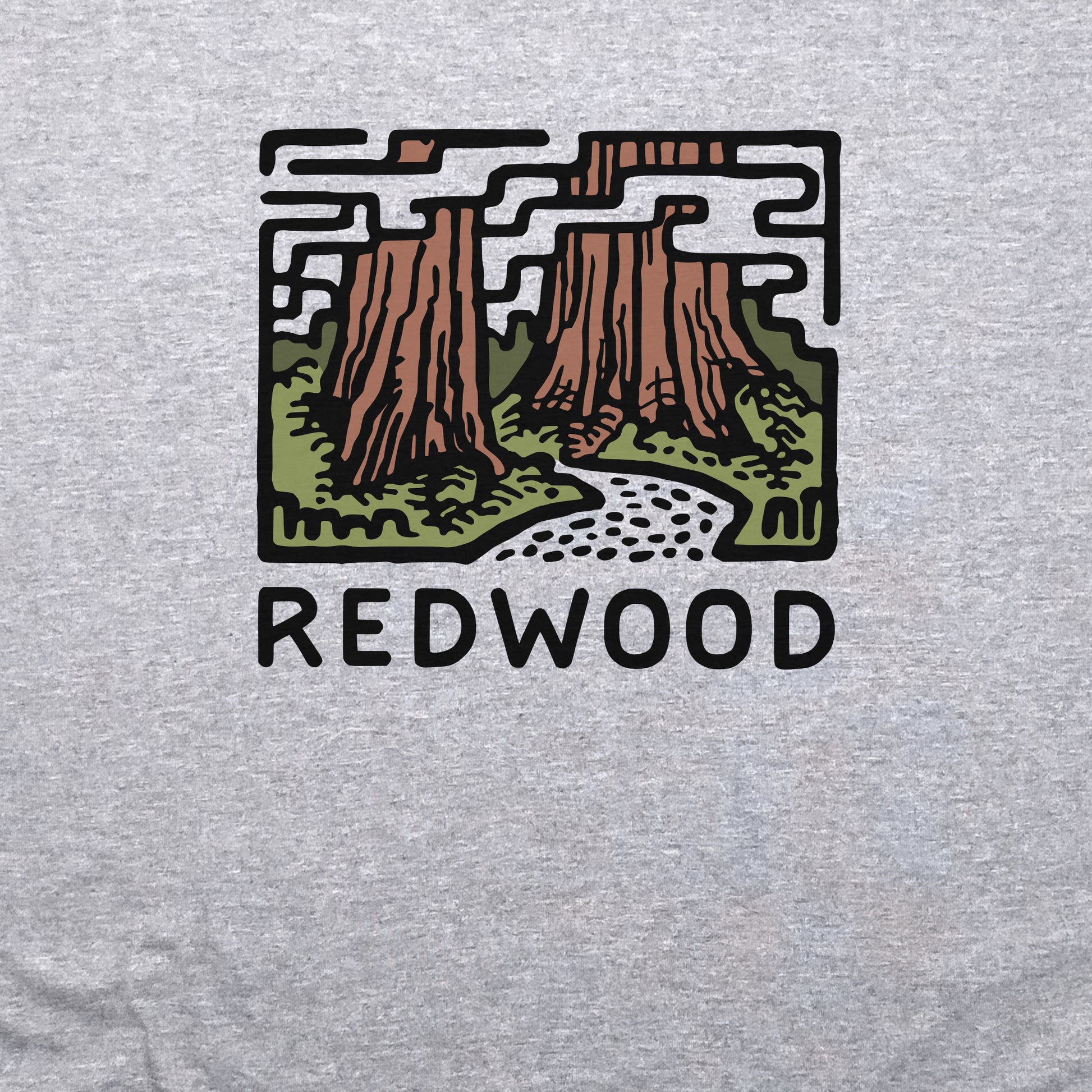 Redwood National Park Crewneck Sweatshirt Adventure and Outdoors Themed Sweatshirt