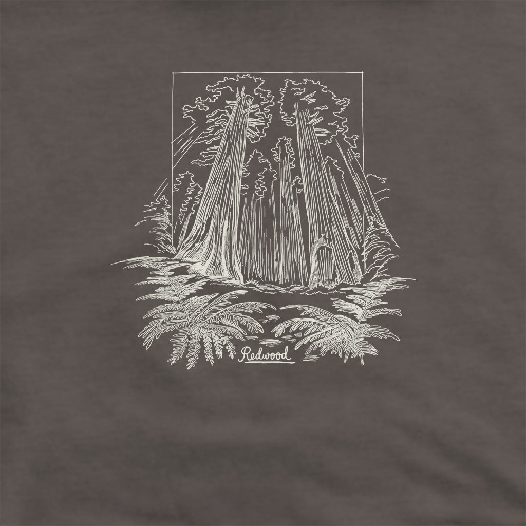 Redwood Line Drawing Hoodie