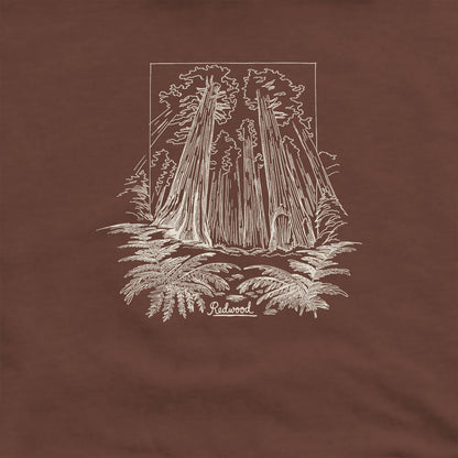 Redwood Line Drawing Hoodie
