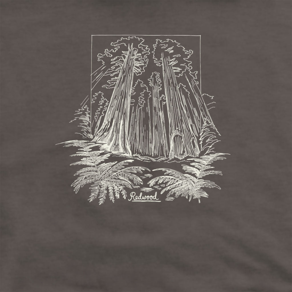 Redwood Line Drawing Crewneck Sweatshirt