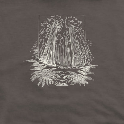 Redwood Line Drawing Crewneck Sweatshirt